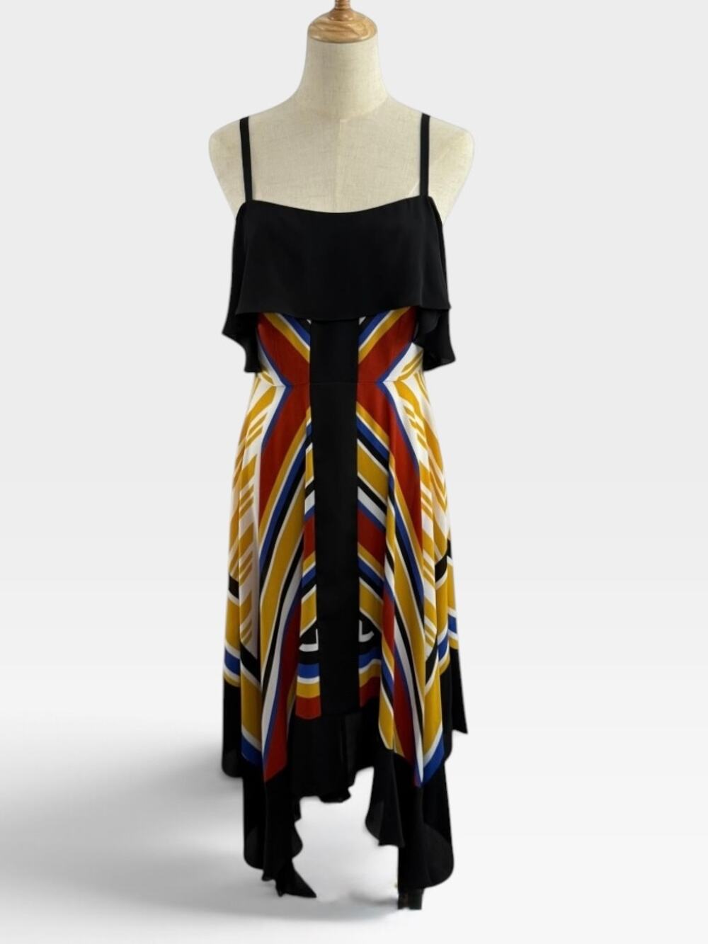 BCBG Maxazria Multi Inca Scarf Dress, NWT